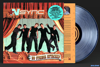 N SYNC  No Strings Attached LP on CLEAR VINYL New SEALED Colored Vinyl NSYNC