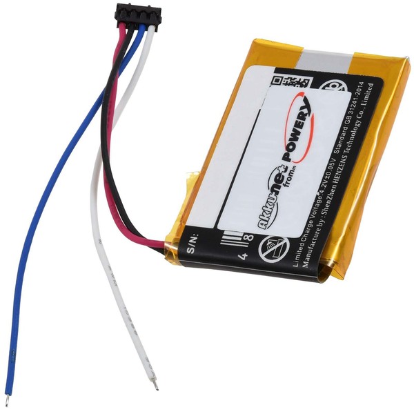 Akku FüR Gps-Fahrrad-Computer Garmin 3LA037240 3,7V 150Mah/0,6Wh Li-Polymer Schw-image