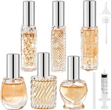 6x Refillable Perfume Atomiser 10ml-15ml Portable Glass Spray Bottles for Travel