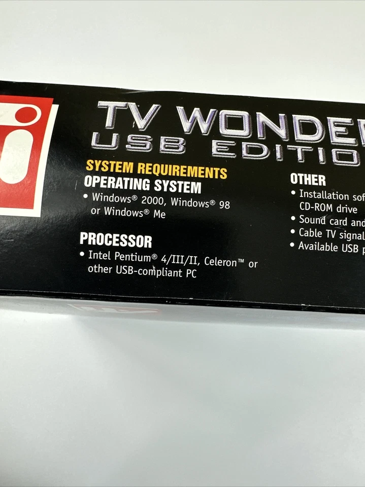 TV Wonder USB Edition  NEW 2001 - Image 3 of 4