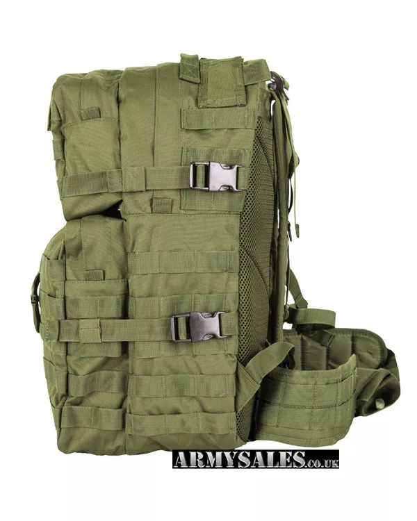 Tactical Olive Green Molle 40L Assault Pack by Kombat UK Backpack Rucksack
