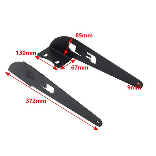 Pair Straight/Curved Light Bar Mount Bracket For Toyota FJ Cruiser 2007-2014 - Picture 11 of 11