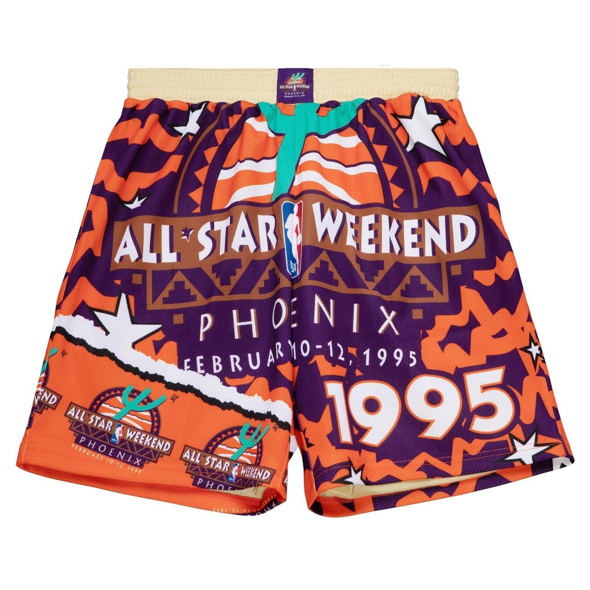 Mens Mitchell & Ness Jumbotron 2.0 Sublimated Shorts All Star 1995