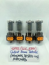 4x 6P3S 6L6, 6L6GT REFLECTOR, USSR NEW, NOS, old stock MATCHED QUAD