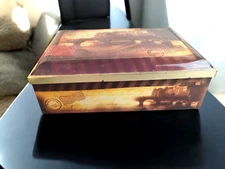 Lambertz Gourmet European Cookies Large Hinged Advertising Box Tin Empty