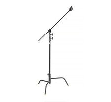 Impact 40" C-Stand with Turtle Base and Grip Arm Kit  Black