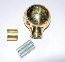 Vintage Victorian Solid Brass Globe Handle for Walking Stick Cane