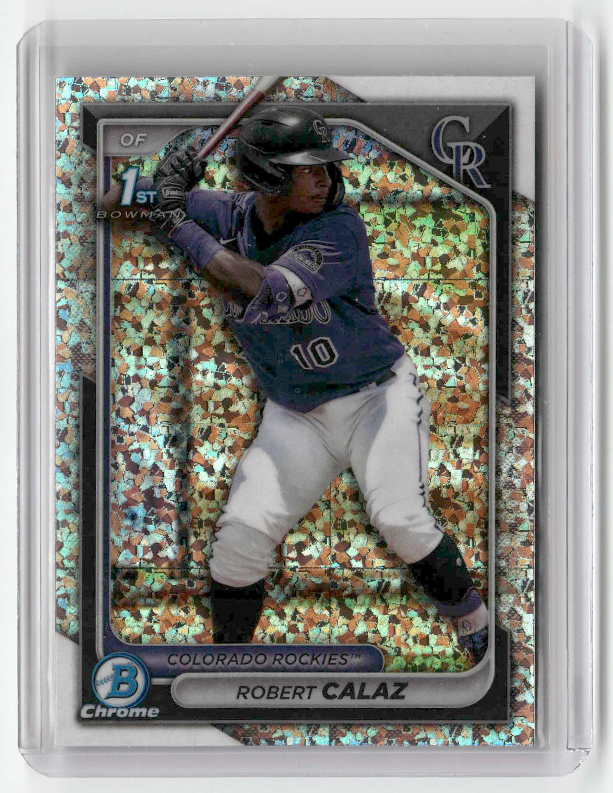 2024 Bowman #BCP-131 Robert Calaz Chrome Prospects Mini-Diamond Refractors