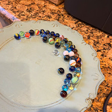 Mixed Lot of Toy Marbles Mixed Style Glass Marbles 1 POUND