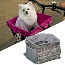 Dog Bike Basket Travel Bag Ventilated Dog Backpack Carrier Camping Biking Dog