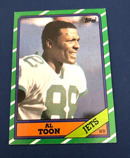 1986 Topps Football Al Toon Rookie Card #101 Set Break NM. rookie card picture