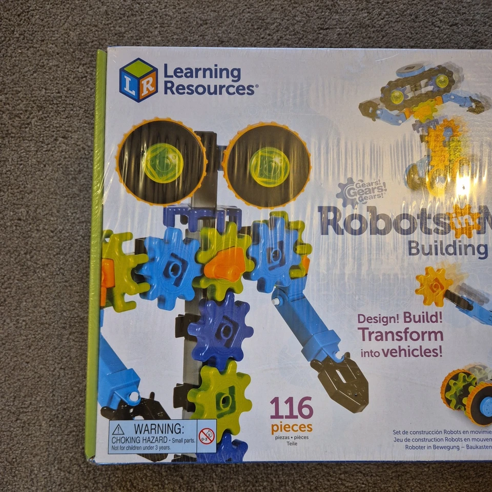 Learning Resources Robots in Motion Design Build Transform Into Vehicles 5+ STEM - Image 3 of 4