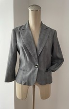 IZ Byer California Gray Plaid Women's Blazer Jacket Sz S