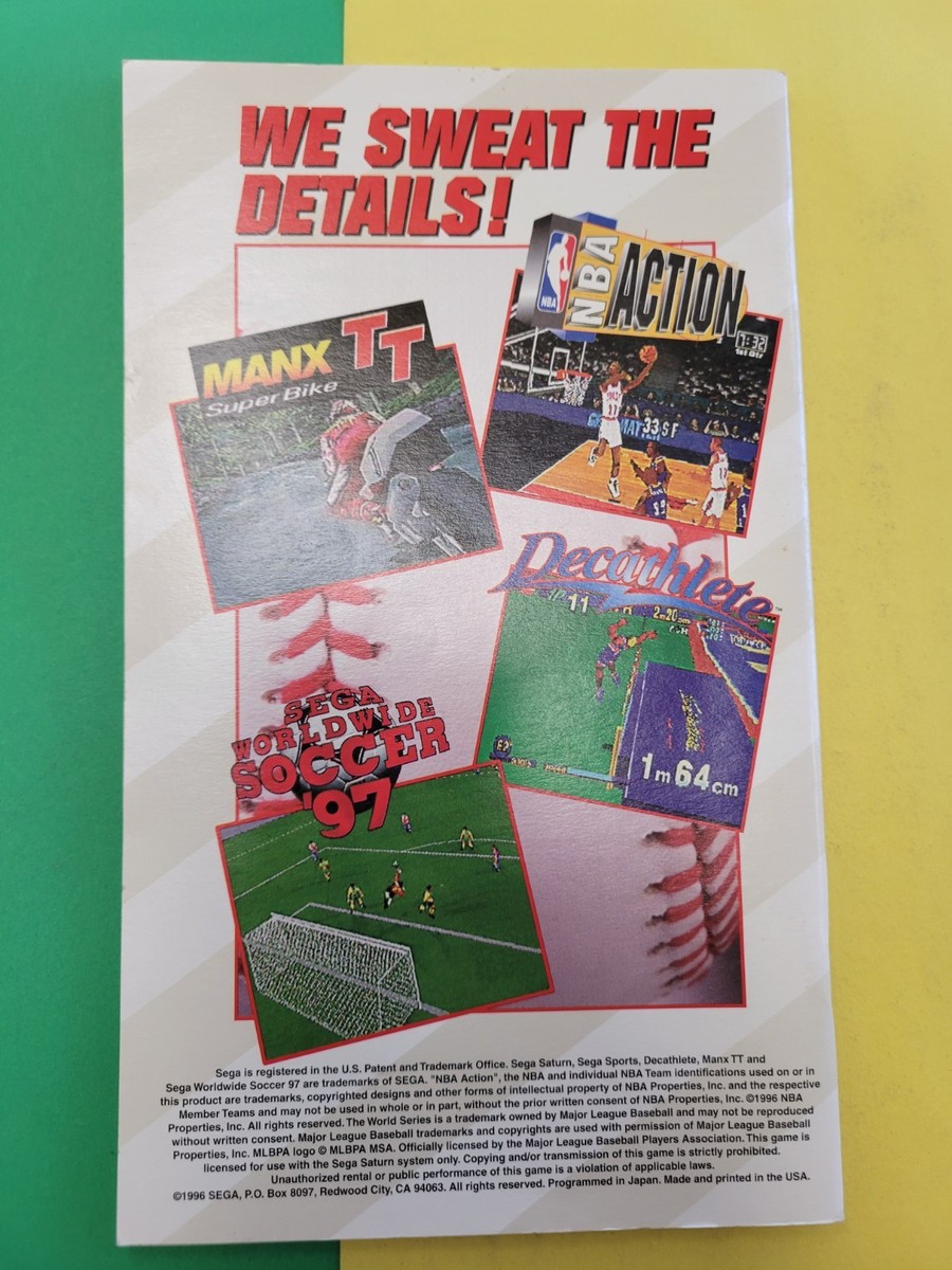World Series Baseball II | Sega Saturn | Manual Only | eBay