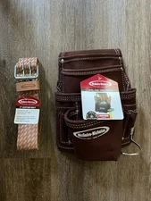 McGuire-Nicholas Suede Leather 12" Carpenter Hammer Nail Tool Belt Pouch