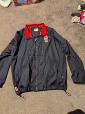 England Rugby Union Mens Waterproof Jacket Size 2XL Navy Blue Full Zip Pockets