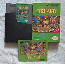 Hudson Soft Hudson's Adventure Island NES Complete w/ Box & Manual NTSC-U/C 1986