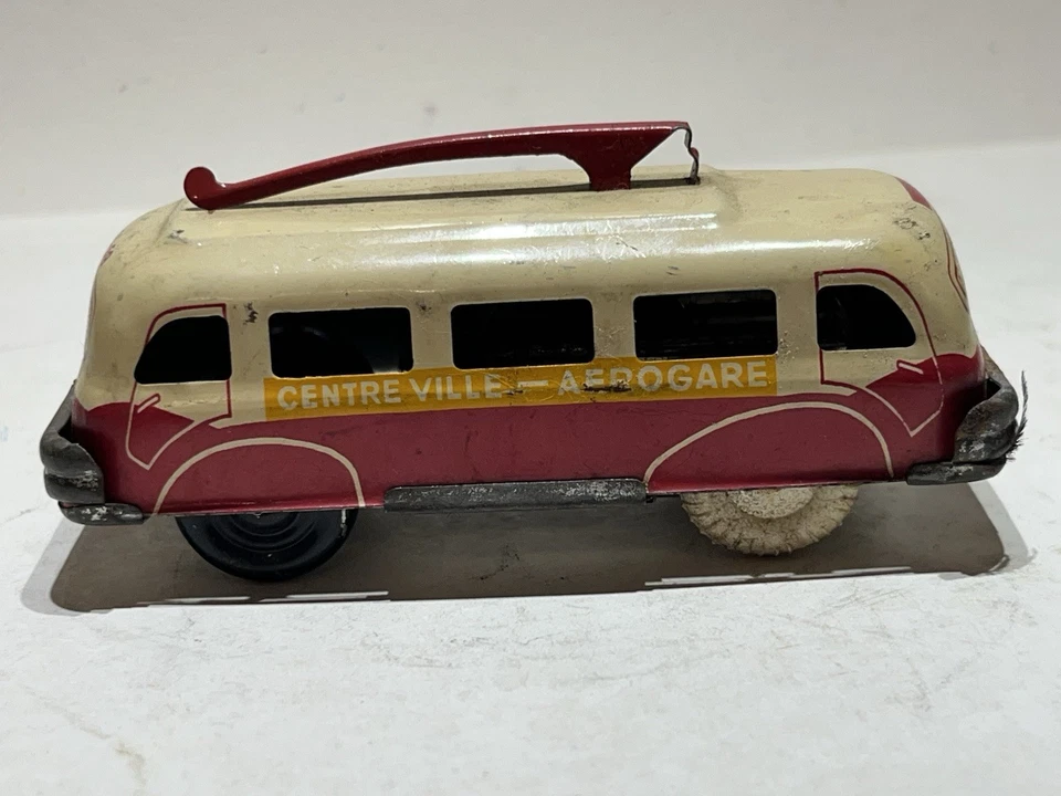 JOUET CR / JOUET ANCIEN TÔLE / BUS TÔLE CHARLES ROSSIGNOL / MADE IN FRANCE CR - Photo 2/4