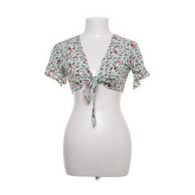 DeepSea, Crop Top, Größe: M, Grün/Mehrfarbig, Blumen, Damen #oVS