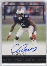 2018 Leaf Ultimate Draft 91 Gold Rookies Carlton Davis #GLR-CD1 Auto 1d1x