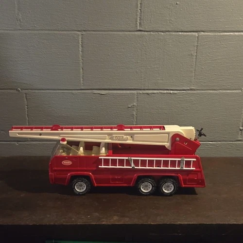 Tonka Fire Truck Diecast Vintage Red White Fire Vehicle Toy Collectible