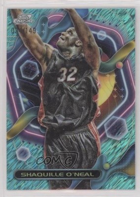 2023 Topps Cosmic Chrome Aqua Equinox Refractor 34/149 Shaquille O'Neal HOF 04br