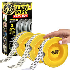 Bell+Howell Ez Cut by  Double Sided Easy Cut Mounting Tape, 30 Feet - Pre-Cut Gr