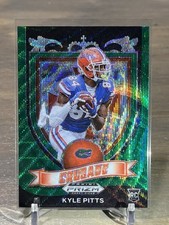 2021 Panini Prizm Draft Picks Kyle Pitts RC Crusade Green Wave Prizm #167