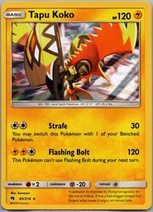 Tapu Koko 85/214 Lost Thunder Holo Rare