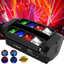 8LED RGBW Laser Spider Beam Moving Head Stage Lighting DMX DJ Party Disco Lights