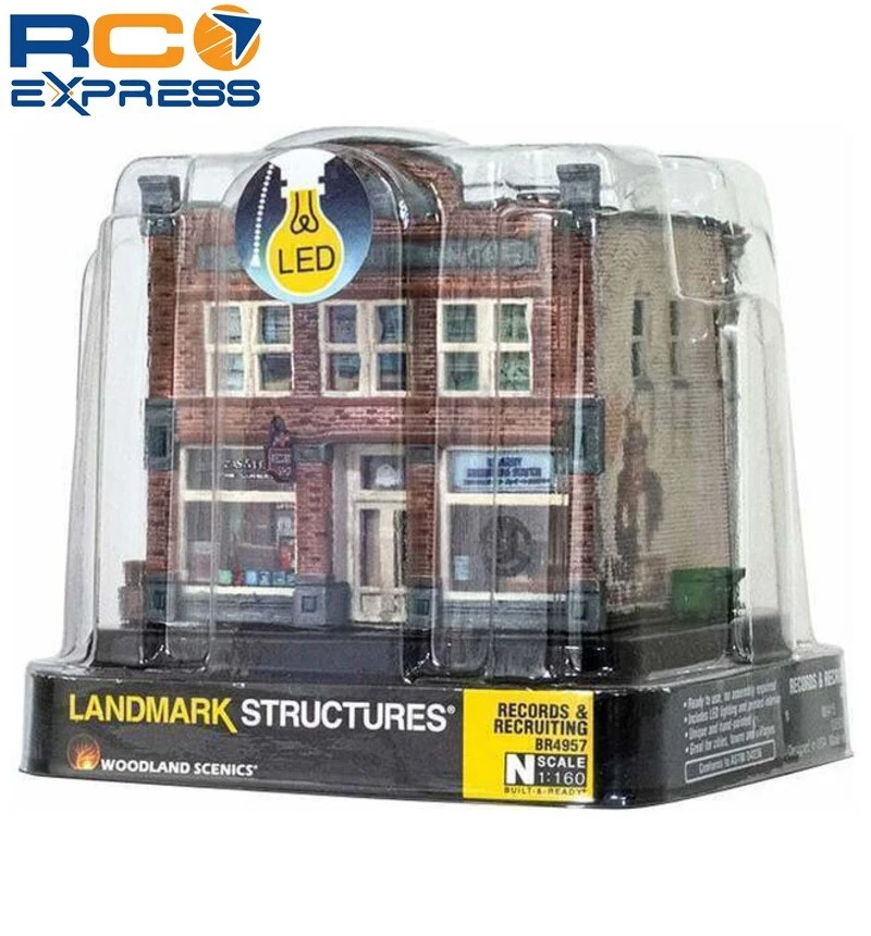 Woodland Scenics N Records & Recruiting Building WOOBR4957 - Image 2 of 3