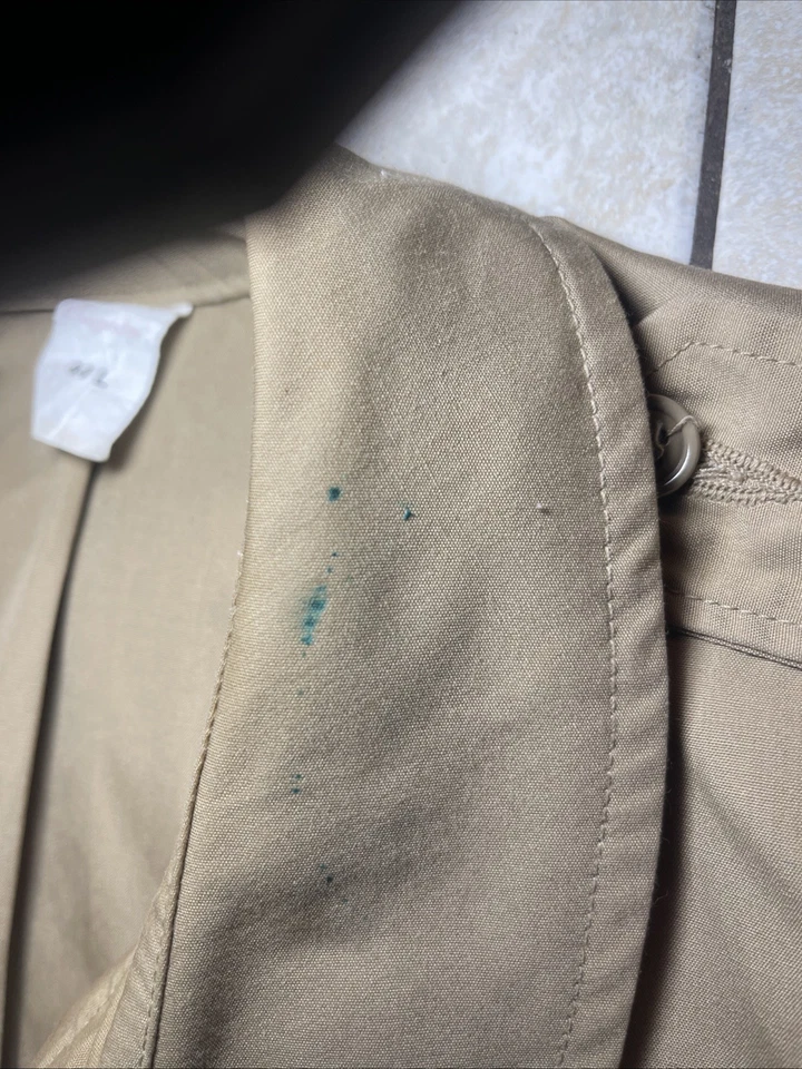 Chaqueta cortavientos vintage años 70 80 US Navy Creighton USN Tanker 44-46 caqui negra Foto 4 de 4