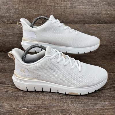 Kuru Flex Via Shoes Women's 10.5 M Bright White Sand Running Walking Sneakers