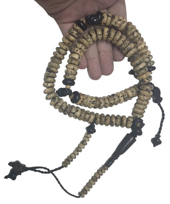Prayer Beads inlaid 100 Tasbeeh Islamic Masbaha of oud cross-shaped X Abanos