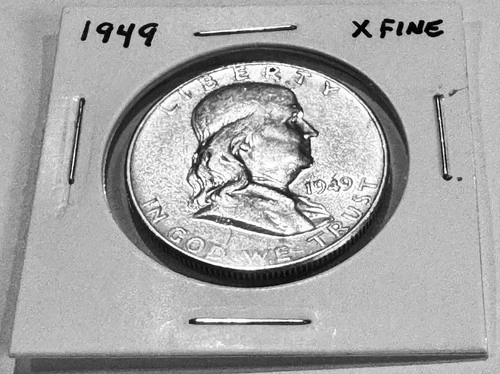 1949 franklin half dollar X Fine Free Shipping