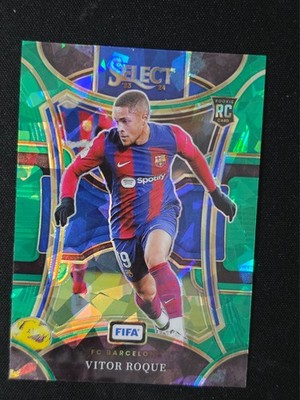 2023-24 Panini Fifa Select Soccer Green Ice Vitor Roque Barcelona Mezzanine