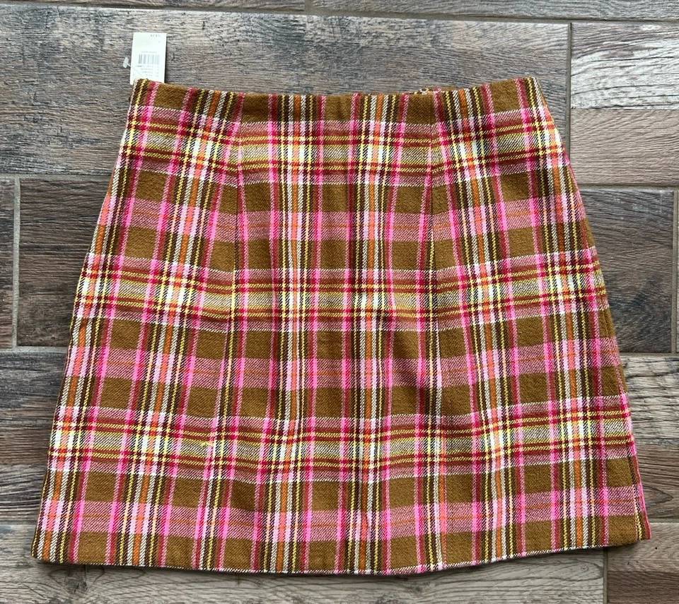 Falda a cuadros Anthropologie Maeve 6 nueva con etiquetas Foto 4 de 4