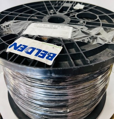 BELDEN 9066 Coaxial Cable 75 Ohm 18AWG Duobond Shielded 1000ft SPOOL BLACK