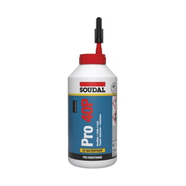 Soudal Holzleim Pro 40P Pu-Leim Wasserfest Polyurethanleim Leim D4 750Ml-image