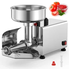 450W Electric Tomato Strainer Commercial Grade Stainless Steel Saucer Maker