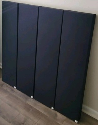 4 Narrow Sound Absorbing Wall Panels - Black