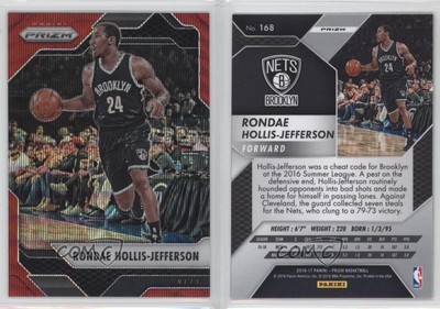 2016-17 Panini Prizm Ruby Wave Prizm Rondae Hollis-Jefferson #168