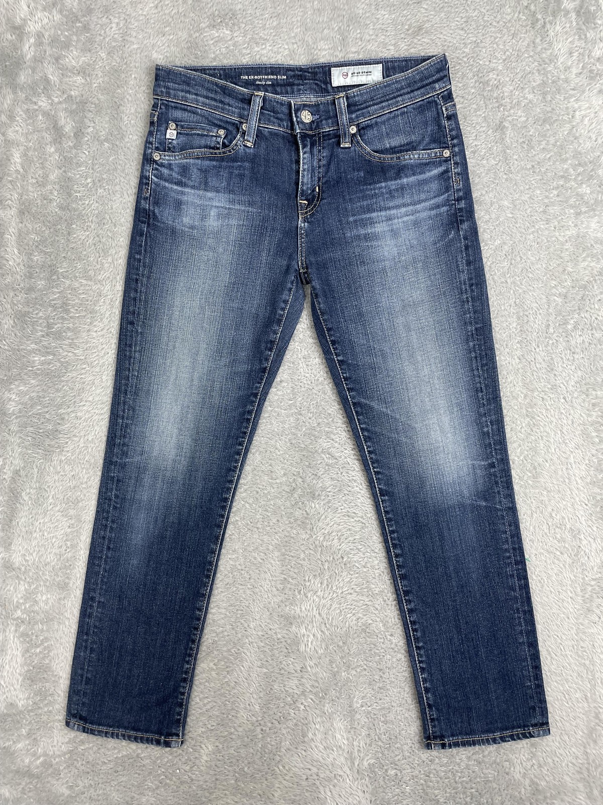 AG Adriano Goldschmied The Ex-Boyfriend Slim Jeans Womens 25R Blue Medium Wash