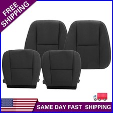 Fits 07-14 Chevy Silverado 1500 2500hd 3500hd Top Bottom Cloth Seat Cover Black Fits 07-14 Chevy Silverado 1500 2500hd 3500hd Top Bottom Cloth Seat Cover Black
