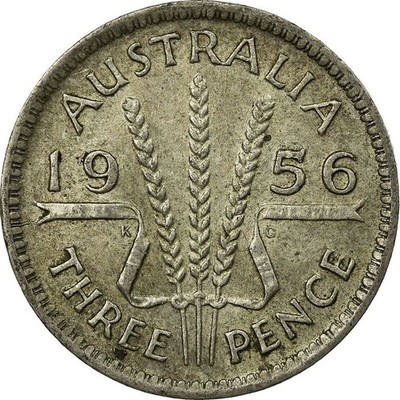 オーストラリア3ペンス Australia | 3 Pence Coin | Wheat stalks | Km:57 | 1955 - 1964 | eBay