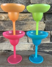 Margarita Glasses Blue, Yellow, Green or Orange Durable Plastic Reusable