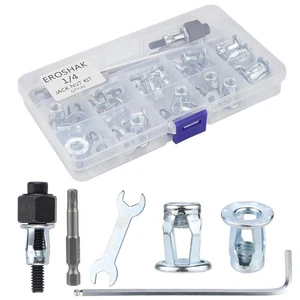 1/4 Jack Nut with Installation Tool Threaded Insert Nuts Nutserts Jack nut Sc... - Picture 1 of 2