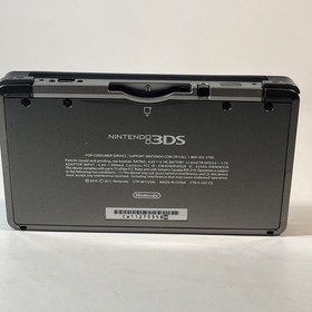 Nintendo 3DS Cosmo Black Handheld System w Charger & Stylus - Tested & Working