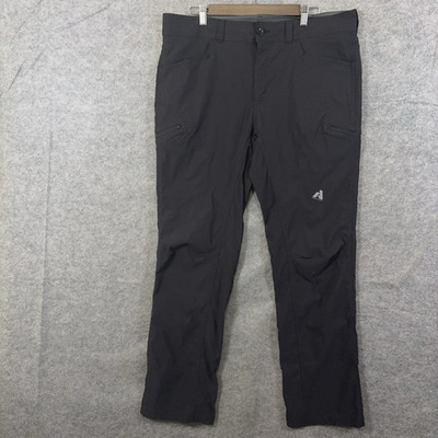 Eddie Bauer First Ascent Guide Pro Hiking Pants Mens 38x34 Black Stretch