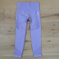 Gymshark Seamless Contour Leggings Womens M Purple High Rise Mesh Workout K27